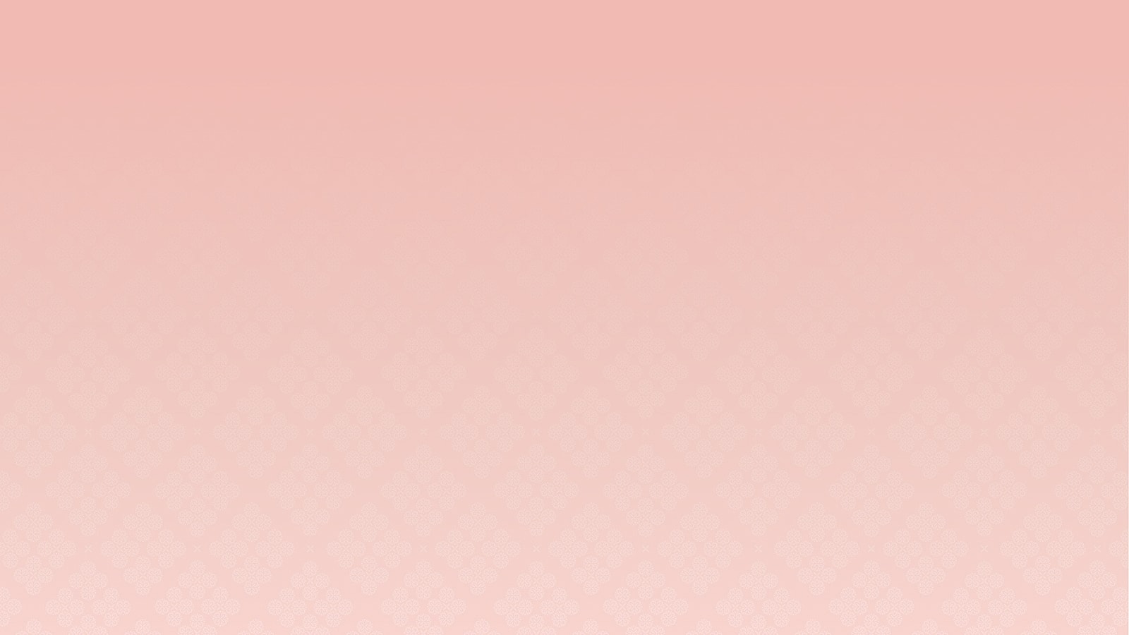 Soft pink gradient background with subtle patterns.