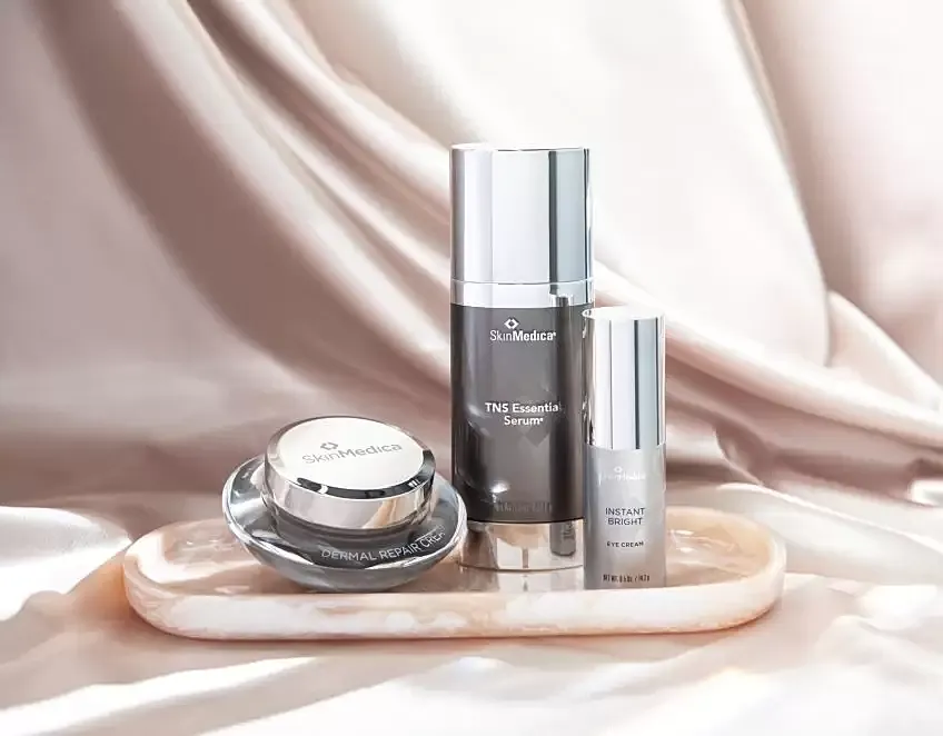 Facial treatment in a spa setting.