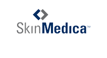 SkinMedica logo with blue and gray text